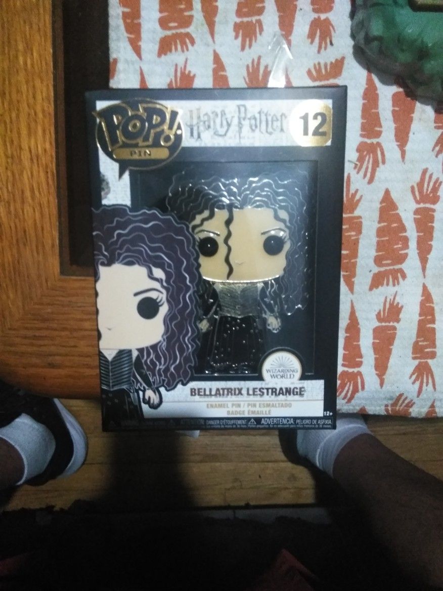 Funko Pop Pin Harry Potter #12 Bellatrix Lesteange Mint Condition NIB