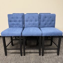 24” counter height barstools set of 6