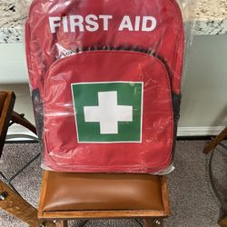First Aid Back Pack 17" by 13" New In Package! 