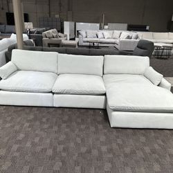 Light Grey Cream White Feather Cloud Set