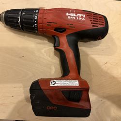 HILTI SFH 18-A Hammer Drill and 2.6AH Battery