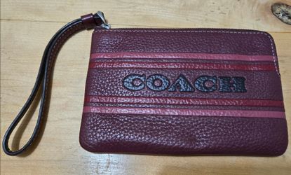 Coach Leather Wristlet Clutch