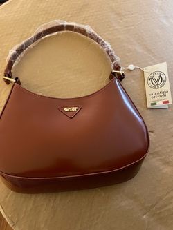 Valentino Orlandi Italian Luxury Handbag (Red Brown) New Condition $70 Firm On Price
