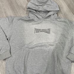 Purple brand Heavy weight grey hoodie