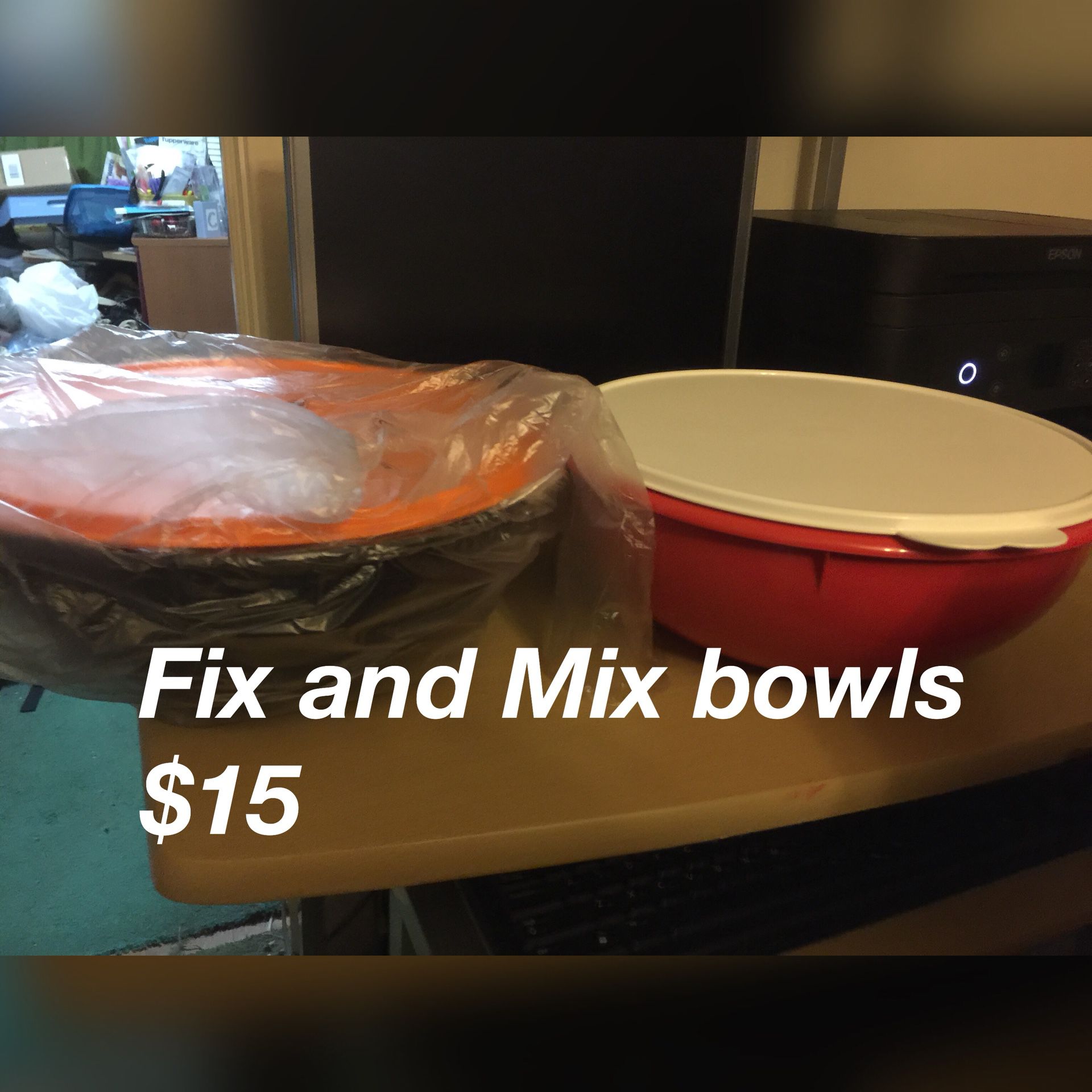 New Tupperware Fix and Mix bowls