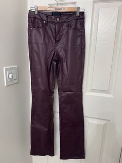 MIK Burgundy Coated Skinny Jeans