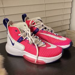 Nike Zoom Rize Kay Yow Vivid Pink + White Shoes