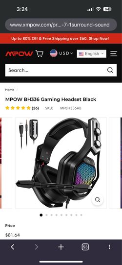 PlayStation, Xbox, PC USB gaming headset