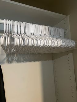 White Plastic Hangers