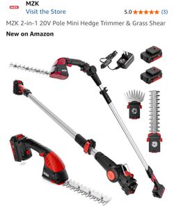 MZK Pole Mini Hedge Trimmer & Grass Shear