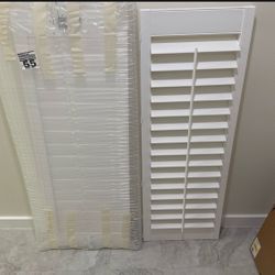 White Plantation Window Covers