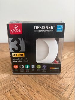 Globe Designer Series 3" Ultra Slim Round LED Recessed Lights Lot of 5
