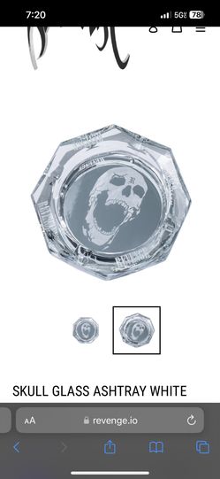 Revenge Skull Ashtray (Rare) (White)