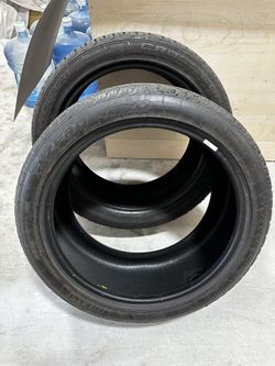 Car Tires 1x Continental, 1x PZero