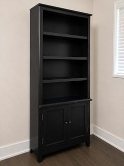Black Wooden Bookshelf