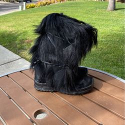 Black Winter Boots Made in Italy Sz 39