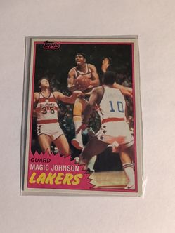 1981 Topps basketball magic Johnson