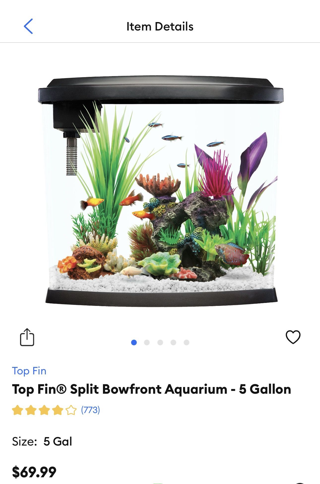 5 Gallon Fish Tank