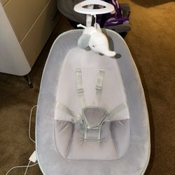 Momcozy CocoSway Baby Swing, Electric Swing for Infants with 180° Rotating Seat, 6 Soothing Sway Motions & 4 Speeds