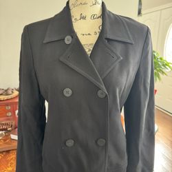 Black Double-Breasted Jacket. Size S