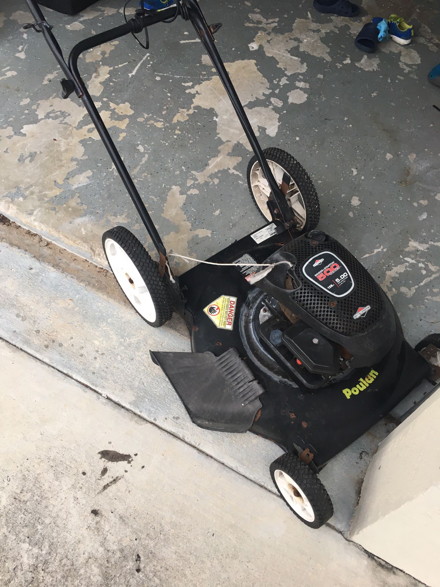 Loan mower for parts