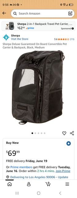 Sherpa pet carrier backpack