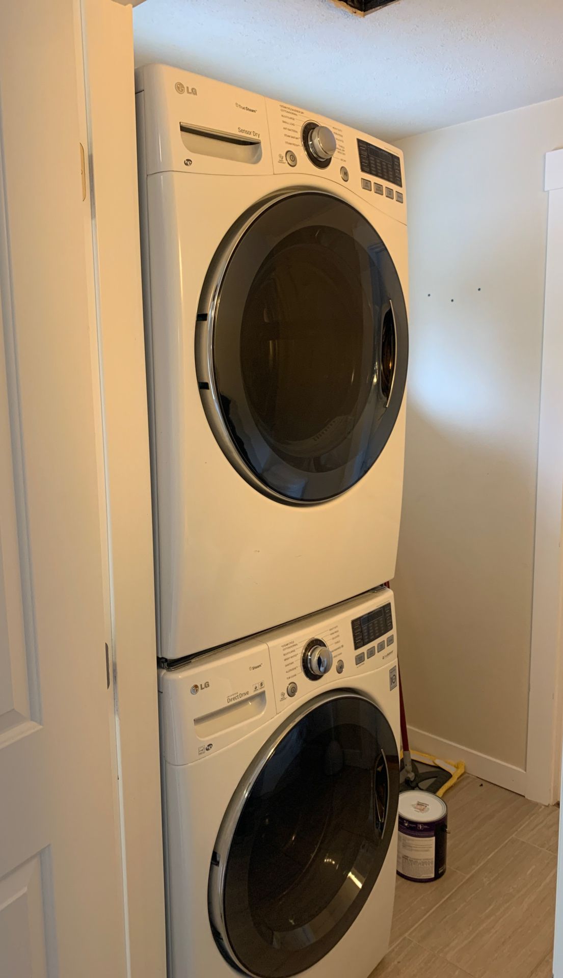 2015 LG stackable washer and dryer.