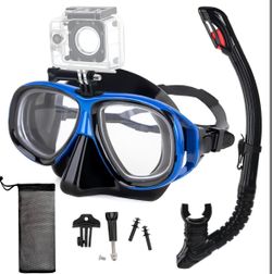 Nearsighted Snorkel Set With Full Dry Top Mask