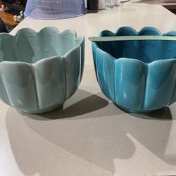 A Pair Of Blue Pots 
