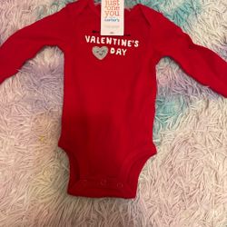Newborn First Valentines Onesie