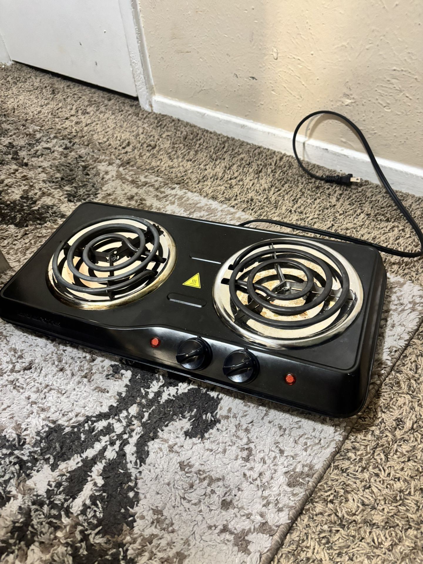 Courant Double Burner 1700W Hot plate Black 