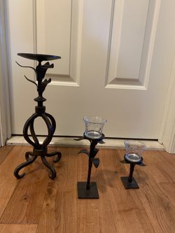Set Of 3 Candle Holders