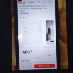 KOHLER  WHITE Three Left Right Side Left Side. Brand New