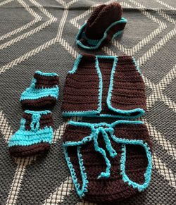 New Newborn Crochet Cowboy Outfit 
