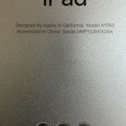 Apple iPad A1980 11” 512GB - PARTS ONLY