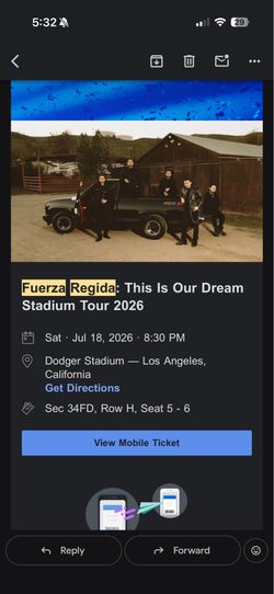 Fuerza regida concert 7/18