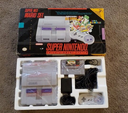 Super Nintendo CIB Super Mario All Stars edition