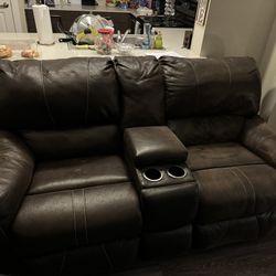 2 Piece Recliner Sofa Set 