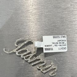 Gold Diamond Name Plate 