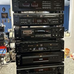 Sony All System Receiver Minidisc Cassette CD DVD Equalizer LP Player