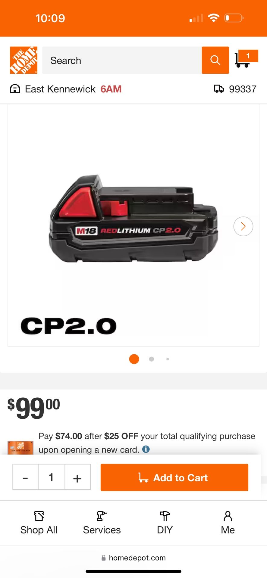 Milwaukee Battery Cp2.0