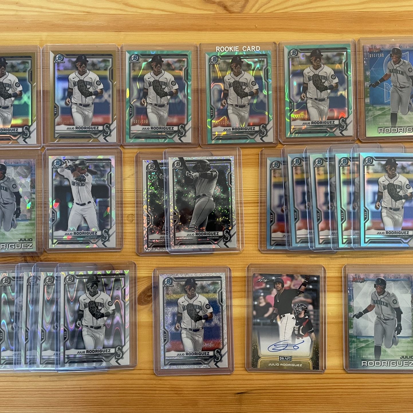 Julio Rodriguez Graded 9.5 MINT Bowman Chrome Rookie Card LOT Mariners RC +  Griffey Upper Deck RC for Sale in Edgewood, WA - OfferUp