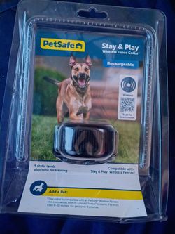 Pet safe stay & play wireless fence collar