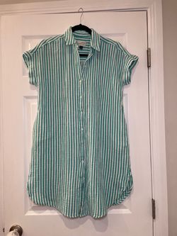 Universal Thread Striped Seersucker Shirt Dress