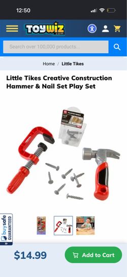Little Tikes Creative Construction Hammer & Nail Play Set