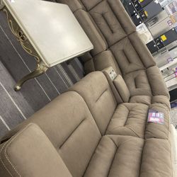 Brown sectional