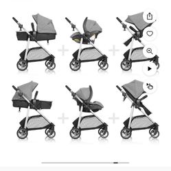 Baby Stroller Set Gray