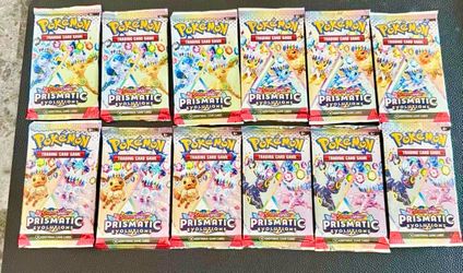 Pokemon - Lot of (12) 'Prismatic Evolutions' - Booster Packs - New/Sealed