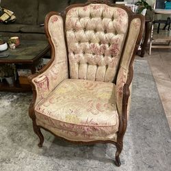 Antique Wing Back Chair 