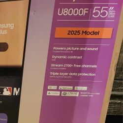 Brand New Samsung 55" Crystal UHD UN55U8000F 4K Smart TV